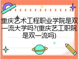 重庆艺术工程职业学院是双一流大学吗?(重庆艺工职院是双一流吗)