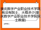 重庆数字产业职业技术学院有没有院士，大概多少(重庆数字产业职业技术学院院士数量)