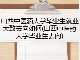 山西中医药大学毕业生就业大致去向如何(山西中医药大学毕业生去向)