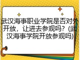武汉海事职业学院是否对外开放，让进去参观吗？(武汉海事学院开放参观吗)