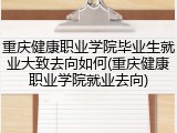重庆健康职业学院毕业生就业大致去向如何(重庆健康职业学院就业去向)