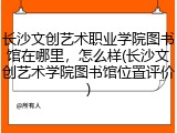 长沙文创艺术职业学院图书馆在哪里，怎么样(长沙文创艺术学院图书馆位置评价)