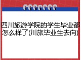 四川旅游学院的学生毕业都怎么样了(川旅毕业生去向)
