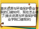 重庆资源与环境保护职业学院的口碑如何，现在怎么样了(重庆资源与环境保护职业学院口碑现状)