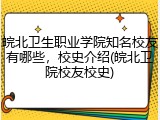 皖北卫生职业学院知名校友有哪些，校史介绍(皖北卫院校友校史)