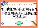辽宁石化职业技术学院有几个校区,有多少人(辽宁石化学院规模)