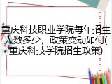 重庆科技职业学院每年招生人数多少，政策变动如何(重庆科技学院招生政策)