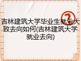 吉林建筑大学毕业生就业大致去向如何(吉林建筑大学就业去向)