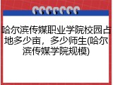哈尔滨传媒职业学院校园占地多少亩，多少师生(哈尔滨传媒学院规模)
