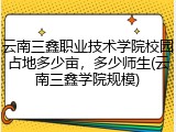 云南三鑫职业技术学院校园占地多少亩，多少师生(云南三鑫学院规模)