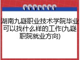 湖南九嶷职业技术学院毕业可以找什么样的工作(九嶷职院就业方向)