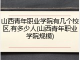 山西青年职业学院有几个校区,有多少人(山西青年职业学院规模)