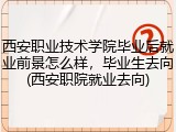 西安职业技术学院毕业后就业前景怎么样，毕业生去向(西安职院就业去向)