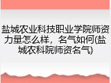 盐城农业科技职业学院师资力量怎么样，名气如何(盐城农科院师资名气)