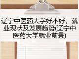 辽宁中医药大学好不好，就业现状及发展趋势(辽宁中医药大学就业前景)