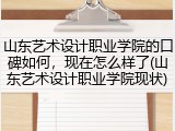 山东艺术设计职业学院的口碑如何，现在怎么样了(山东艺术设计职业学院现状)