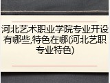 河北艺术职业学院专业开设有哪些,特色在哪(河北艺职专业特色)