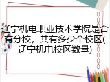 辽宁机电职业技术学院是否有分校，共有多少个校区(辽宁机电校区数量)
