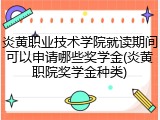 炎黄职业技术学院就读期间可以申请哪些奖学金(炎黄职院奖学金种类)