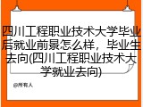 四川工程职业技术大学毕业后就业前景怎么样，毕业生去向(四川工程职业技术大学就业去向)