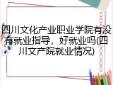 四川文化产业职业学院有没有就业指导，好就业吗(四川文产院就业情况)