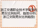 浙江交通职业技术学院学生男女比例如何，趋势分析(浙江交院男女比例趋势)