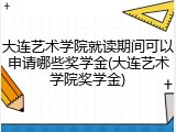大连艺术学院就读期间可以申请哪些奖学金(大连艺术学院奖学金)