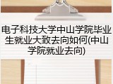 电子科技大学中山学院毕业生就业大致去向如何(中山学院就业去向)
