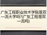 广东工程职业技术学院是双一流大学吗?(广东工程是双一流吗)