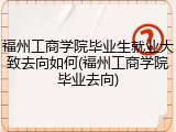 福州工商学院毕业生就业大致去向如何(福州工商学院毕业去向)