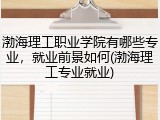 渤海理工职业学院有哪些专业，就业前景如何(渤海理工专业就业)