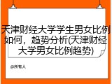 天津财经大学学生男女比例如何，趋势分析(天津财经大学男女比例趋势)