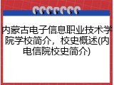 内蒙古电子信息职业技术学院学校简介，校史概述(内电信院校史简介)