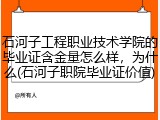 石河子工程职业技术学院的毕业证含金量怎么样，为什么(石河子职院毕业证价值)