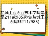 盐城工业职业技术学院是不是211或985高校(盐城工业职院非211/985)