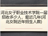 河北女子职业技术学院一届招收多少人，最近几年(河北女院近年招生人数)
