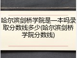 哈尔滨剑桥学院是一本吗录取分数线多少(哈尔滨剑桥学院分数线)