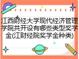 江西财经大学现代经济管理学院共开设有哪些类型奖学金(江财经院奖学金种类)