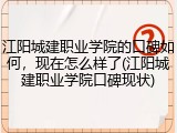 江阳城建职业学院的口碑如何，现在怎么样了(江阳城建职业学院口碑现状)
