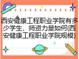 西安健康工程职业学院有多少学生，师资力量如何(西安健康工程职业学院规模)