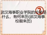 武汉海事职业学院的校徽是什么，有何来历(武汉海事校徽来历)