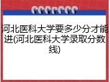 河北医科大学要多少分才能进(河北医科大学录取分数线)