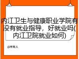 内江卫生与健康职业学院有没有就业指导，好就业吗(内江卫院就业如何)