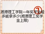 湘潭理工学院一年奖学金最多能拿多少(湘潭理工奖学金上限)