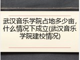 武汉音乐学院占地多少亩，什么情况下成立(武汉音乐学院建校情况)
