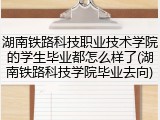 湖南铁路科技职业技术学院的学生毕业都怎么样了(湖南铁路科技学院毕业去向)