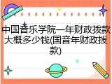 中国音乐学院一年财政拨款大概多少钱(国音年财政拨款)