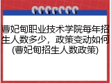 曹妃甸职业技术学院每年招生人数多少，政策变动如何(曹妃甸招生人数政策)