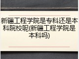 新疆工程学院是专科还是本科院校呢(新疆工程学院是本科吗)