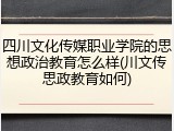 四川文化传媒职业学院的思想政治教育怎么样(川文传思政教育如何)